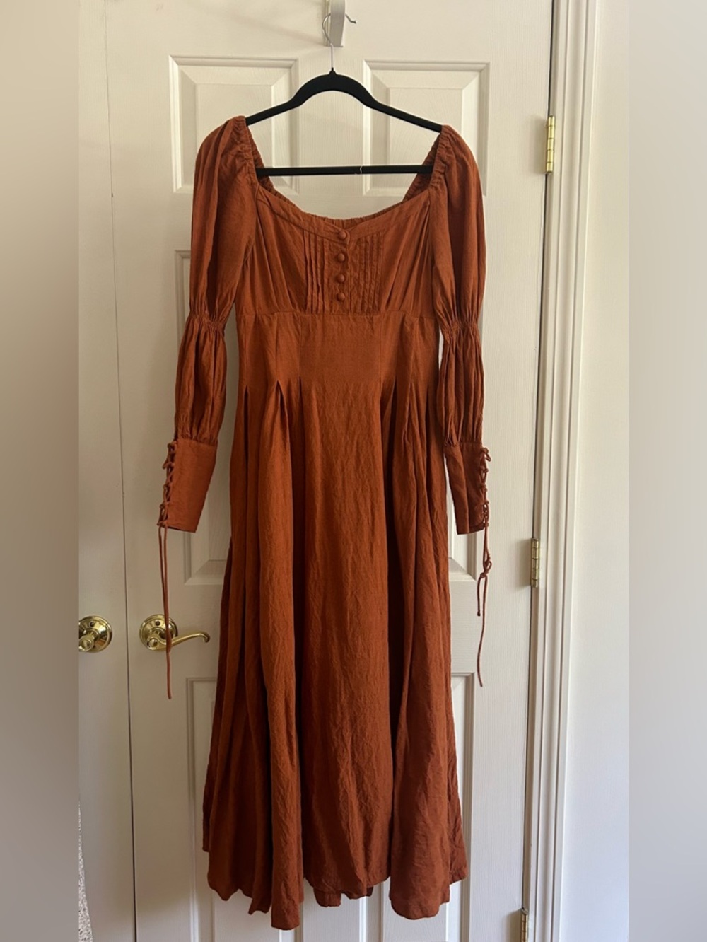 Linennaive Corset Linen Maxi Dress